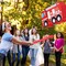 Fire Truck Piñata with Hanging Loop Blindfold Bat and Confetti Filler for Kids Boys Firefighter Firetruck Theme Birthday Party Decorations Supplies